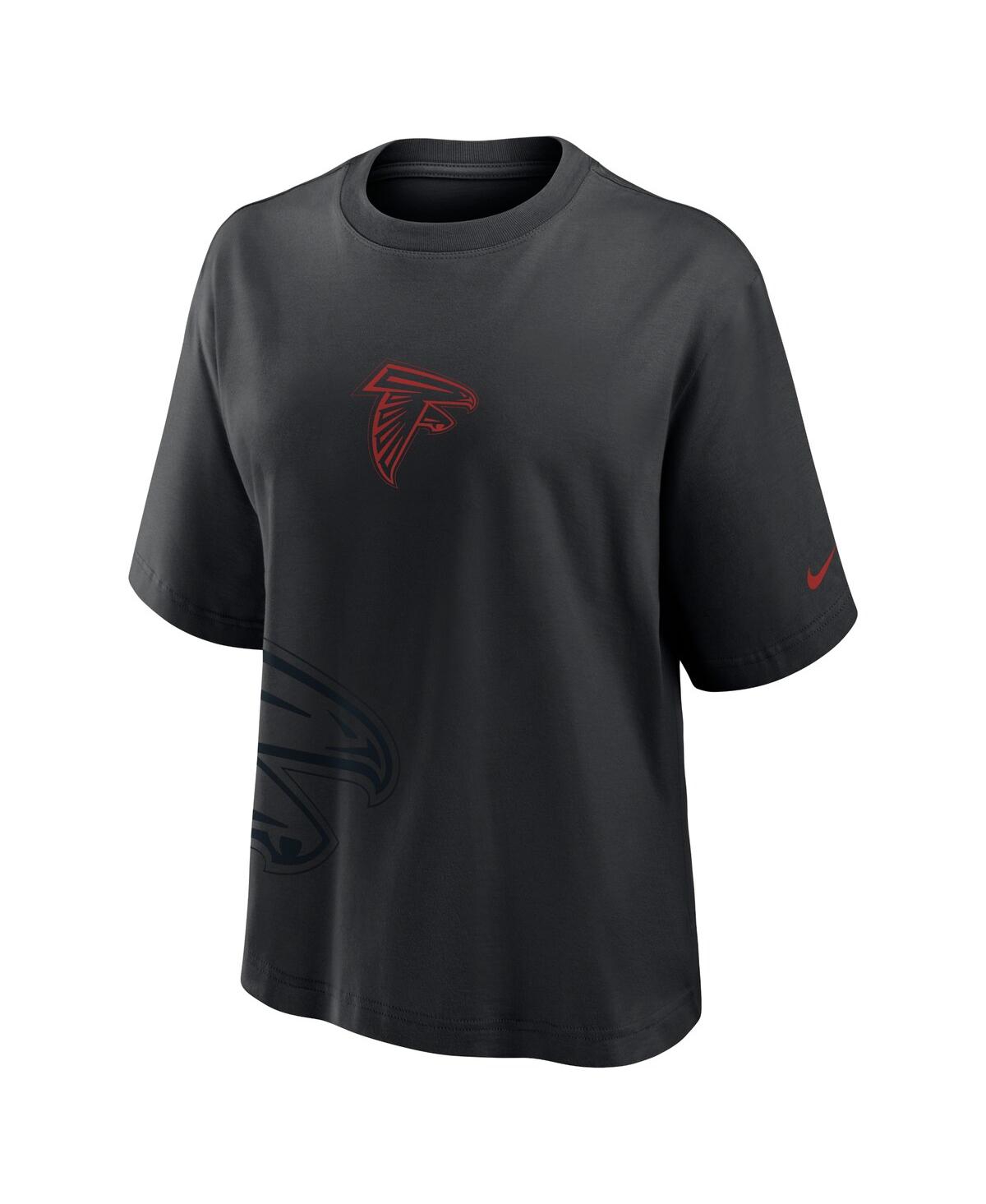 Nike Women's Black Atlanta Falcons Boxy T-shirt In Black