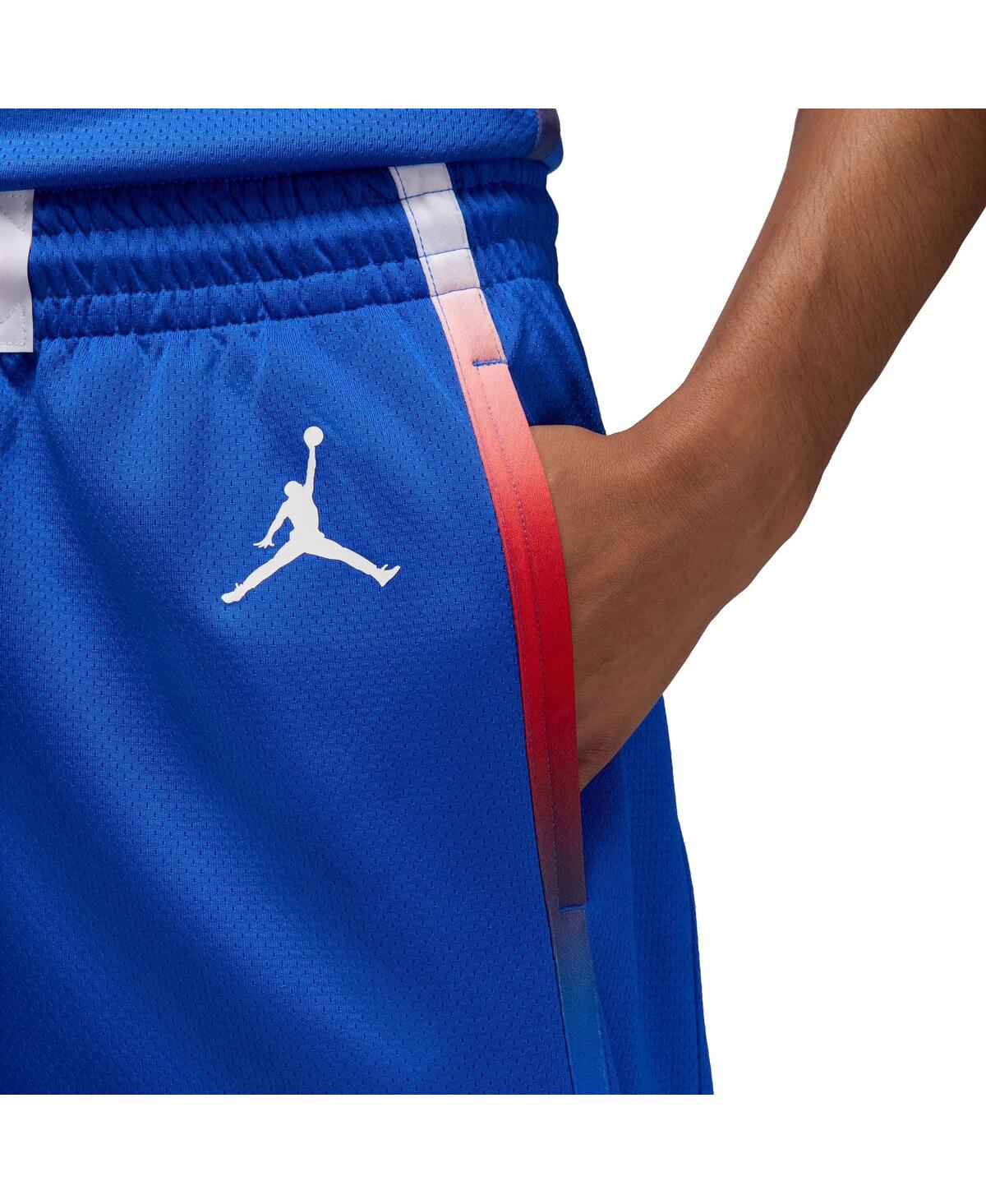 Nike Men'sFrance Basketball 2024 Summer Olympics Swingman Shorts - Blue