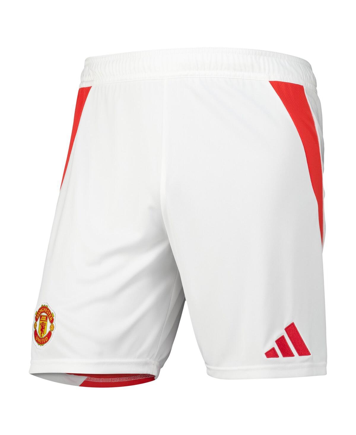 Adidas Men'sManchester United 2024/25 Home Replica Aeroready Shorts - White