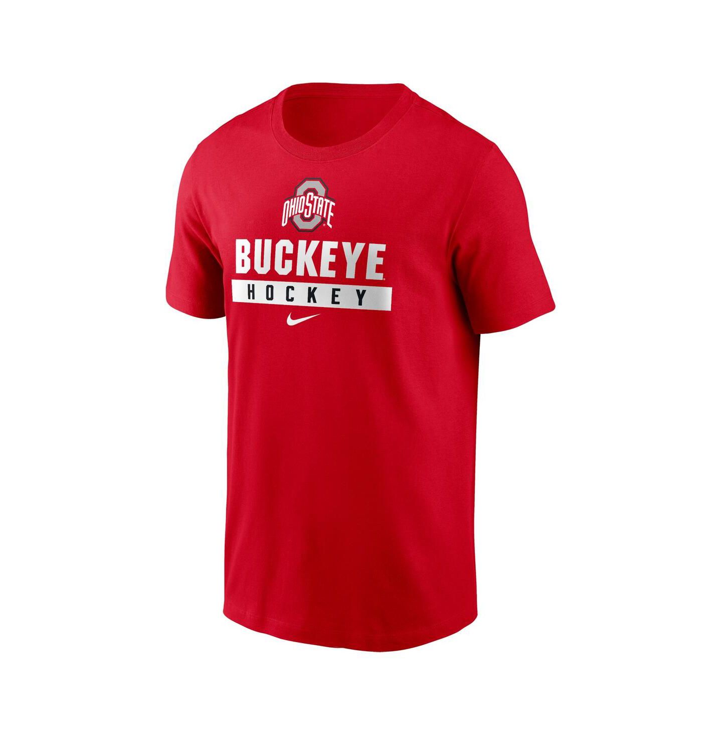 Мужская футболка Nike Scarlet Ohio State Buckeyes Ice Hockey Sport Drop — фото 3