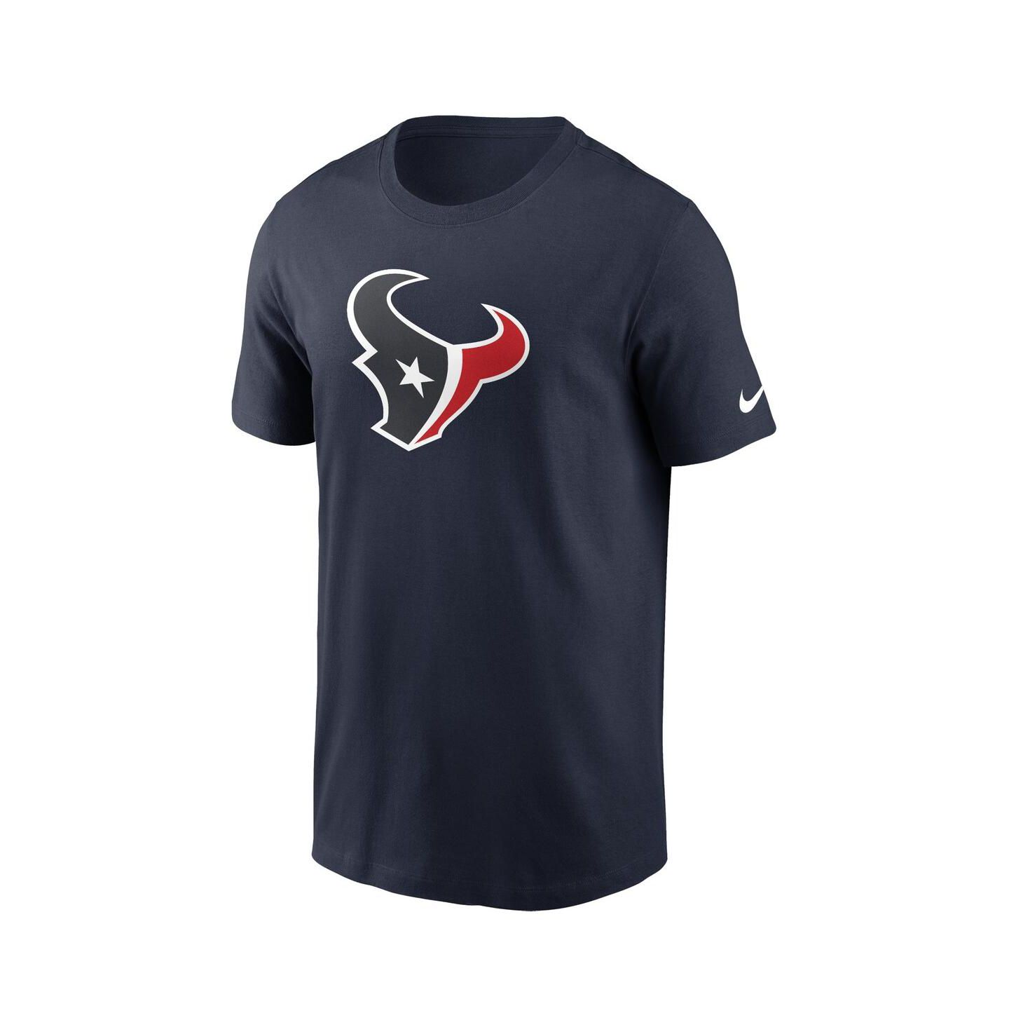 Мужская футболка Nike Navy Houston Texans Fan Gear Primary Logo — фото 3