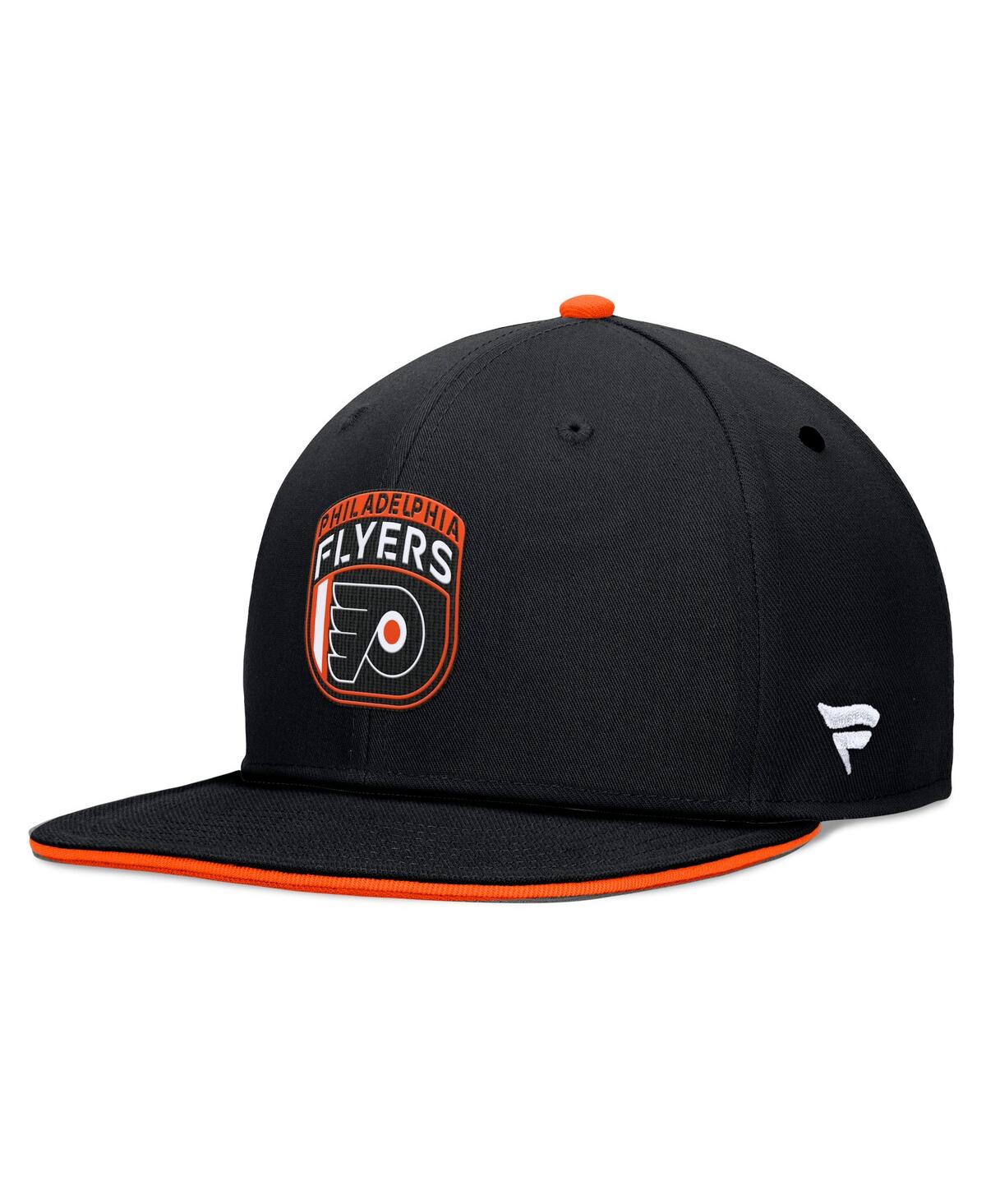Fanatics Men's Black Philadelphia Flyers 2024 Nhl Draft Snapback Hat In Black,orange