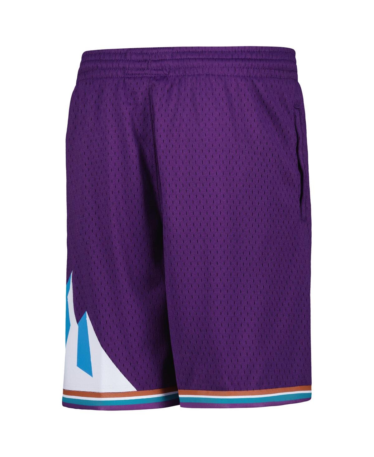 Mitchell & Ness Big Boys And Girls Purple Utah Jazz Hardwood Classics Swingman Shorts In Purple