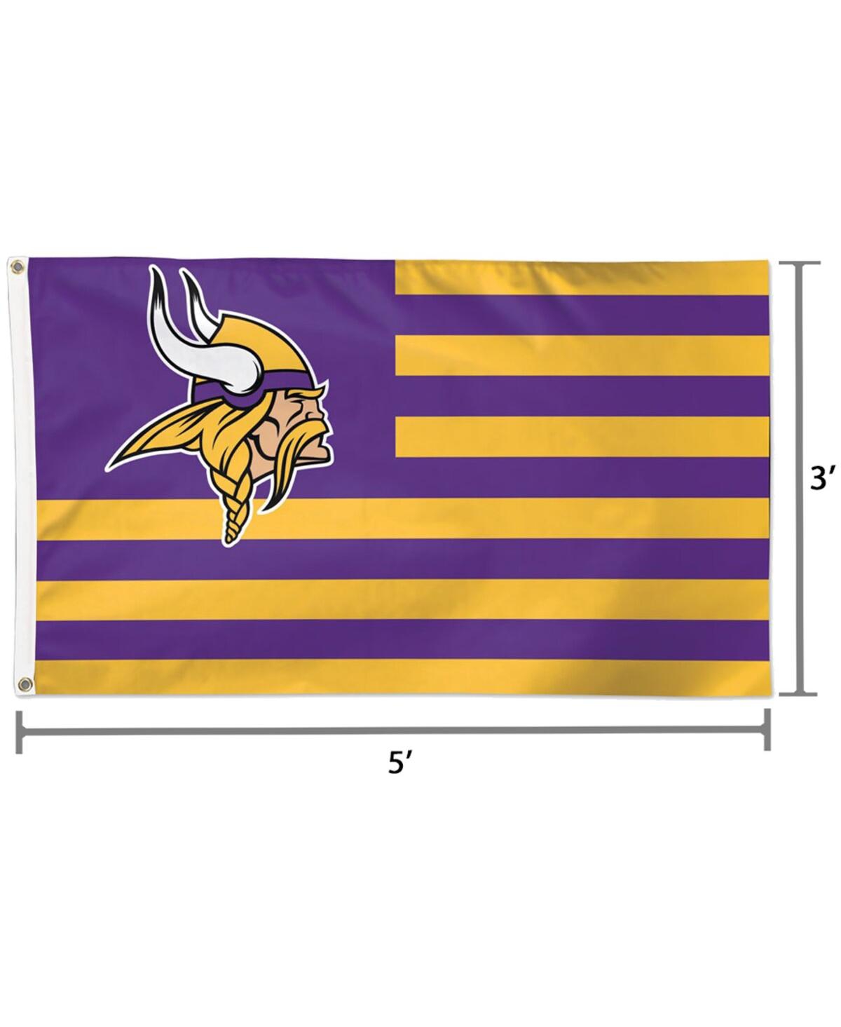 Wincraft Minnesota Vikings 3' X 5' Americana Stars Stripes Deluxe Flag In No Color