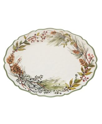 Winters Forest 2-Pc. Melamine Platter Set