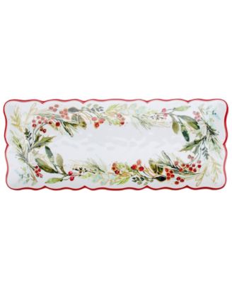 Christmas Gatherings 2-Pc. Melamine Appetizer Set