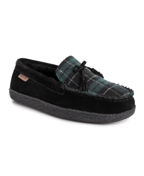 Мужские тапочки MUK LUKS Talan Slipper, цвет: Чёрный