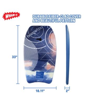 33" Fiber Clad Body Board for Beachwith Wrist Leash , Lightweight Boogie Boards with EPS Core