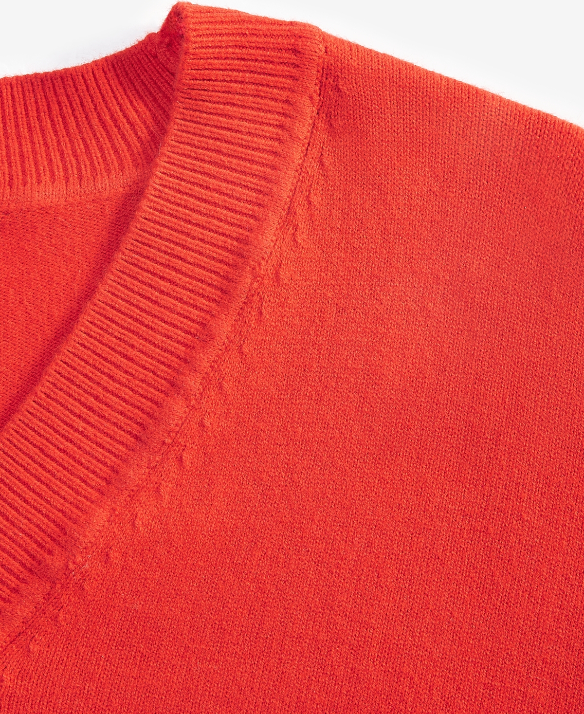 On 34th Women's V-neck Dropped-shoulder Sweater, Created For Macy's In Fiery Red