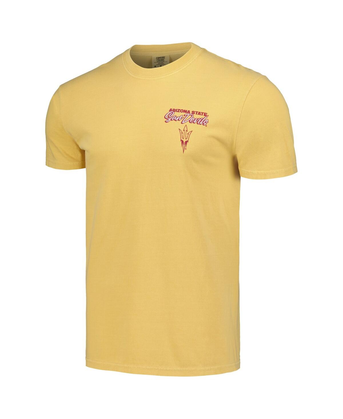 Image One Men's And Women's Gold Arizona State Sun Devils Hyper Local Cactus State T-shirt In Gold