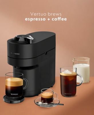 Vertuo Pop+ Deluxe Matte Black Coffee Maker & Espresso Machine by De’longhi