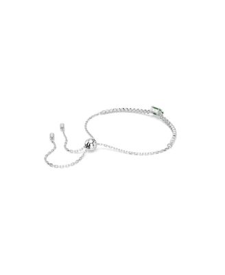 Matrix Tennis Mixed Cuts, Green, Rhodium Plated Bracelet