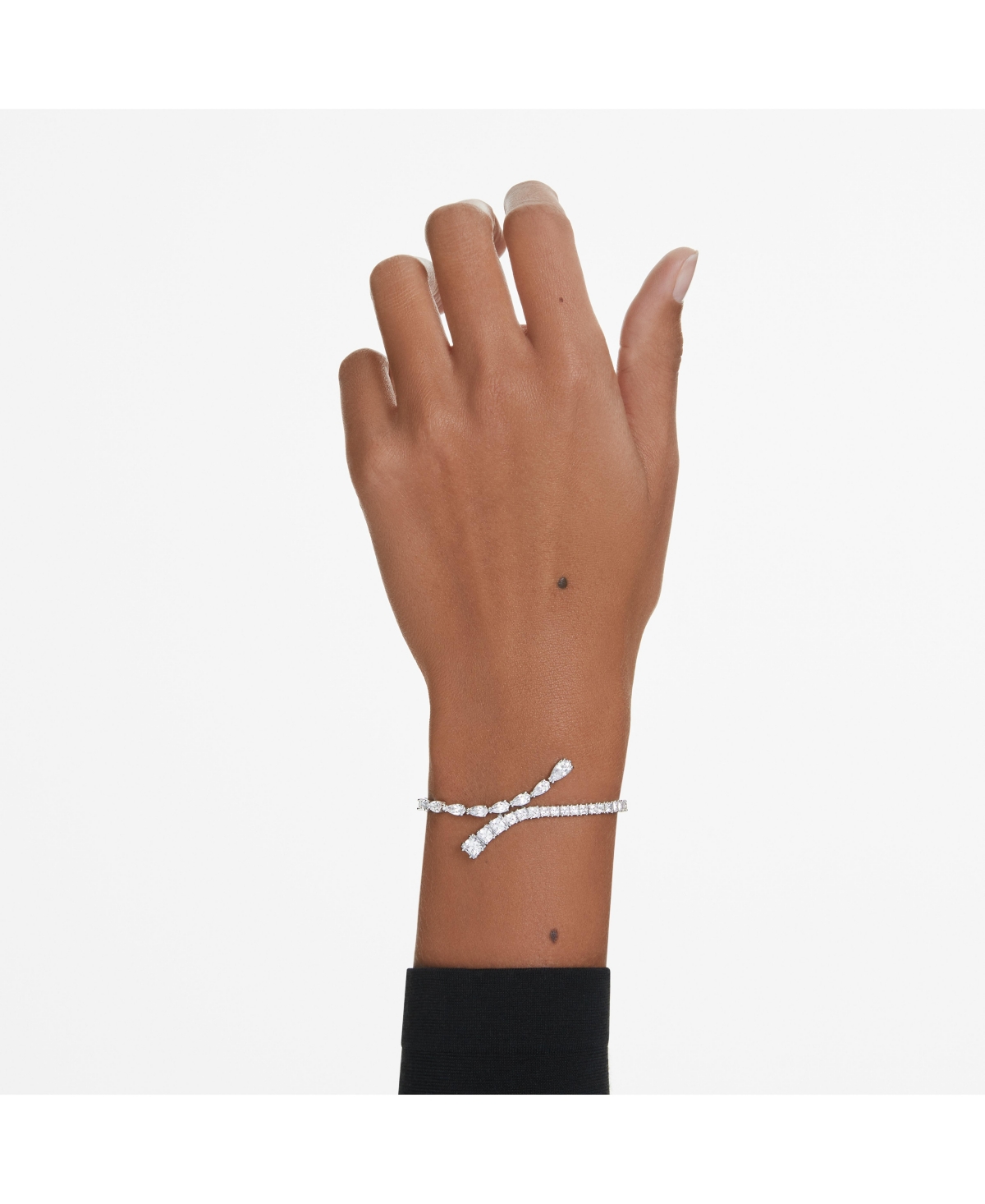 Swarovski Womens White Matrix Rhodium-plated And Zirconia Bracelet In Silver