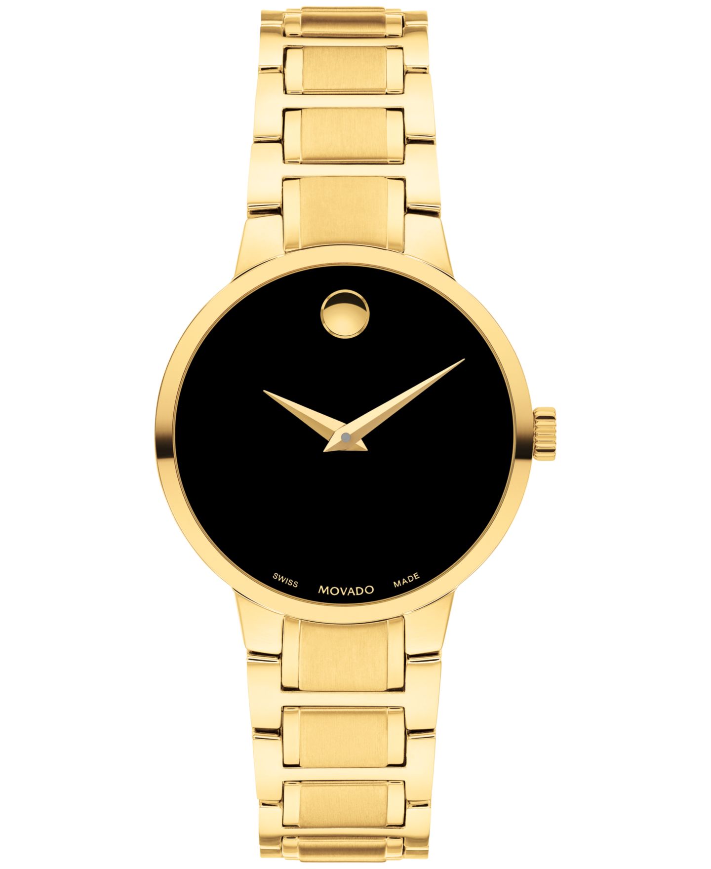 Женские часы Movado Portfolio Swiss Quartz Yellow Pvd Watch 28MM — фото 1