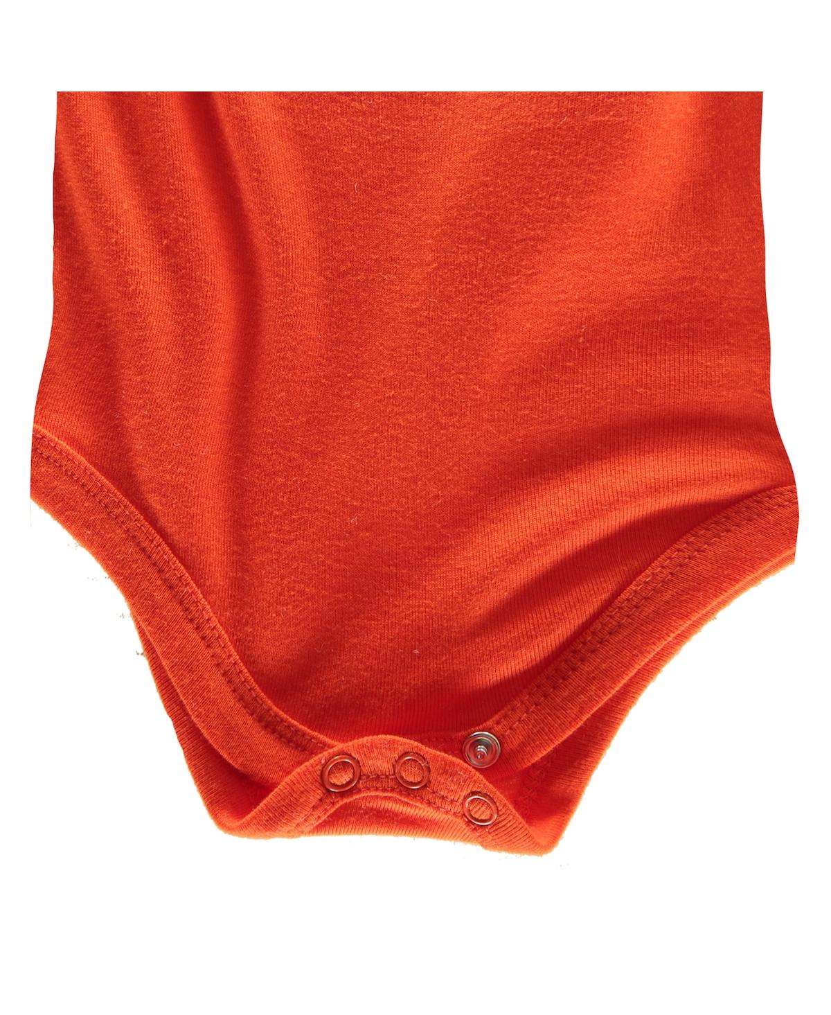 Two Feet Ahead Baby Boys And Girls Orange Clemson Tigers Big Logo Bodysuit In Orange