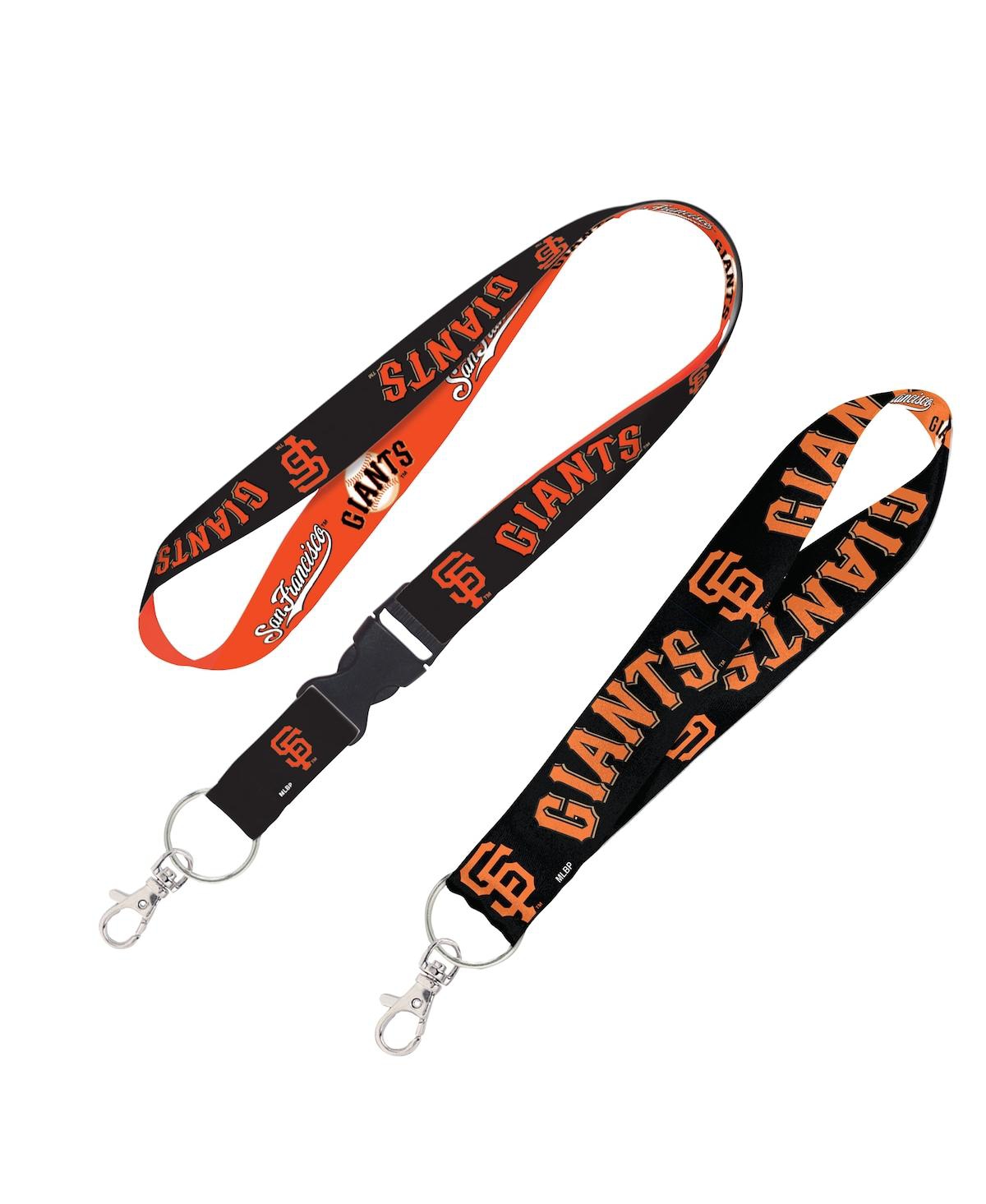 Wincraft San Francisco Giants 2-pack Lanyard With Detachable Buckle Key Strap Set In No Color