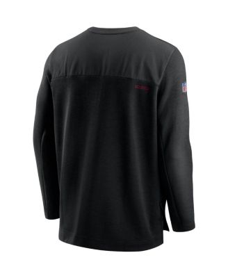 Men's Black Atlanta Falcons Sideline Half-Zip UV Performance Jacket
