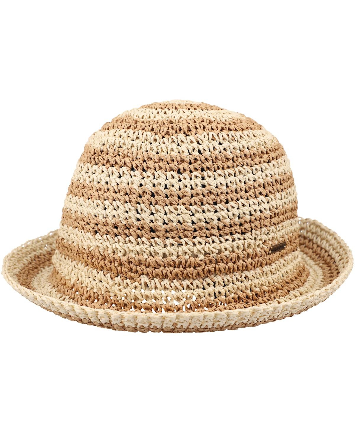 Women's Natural Holiday Crocheted Bucket Hat - Natural