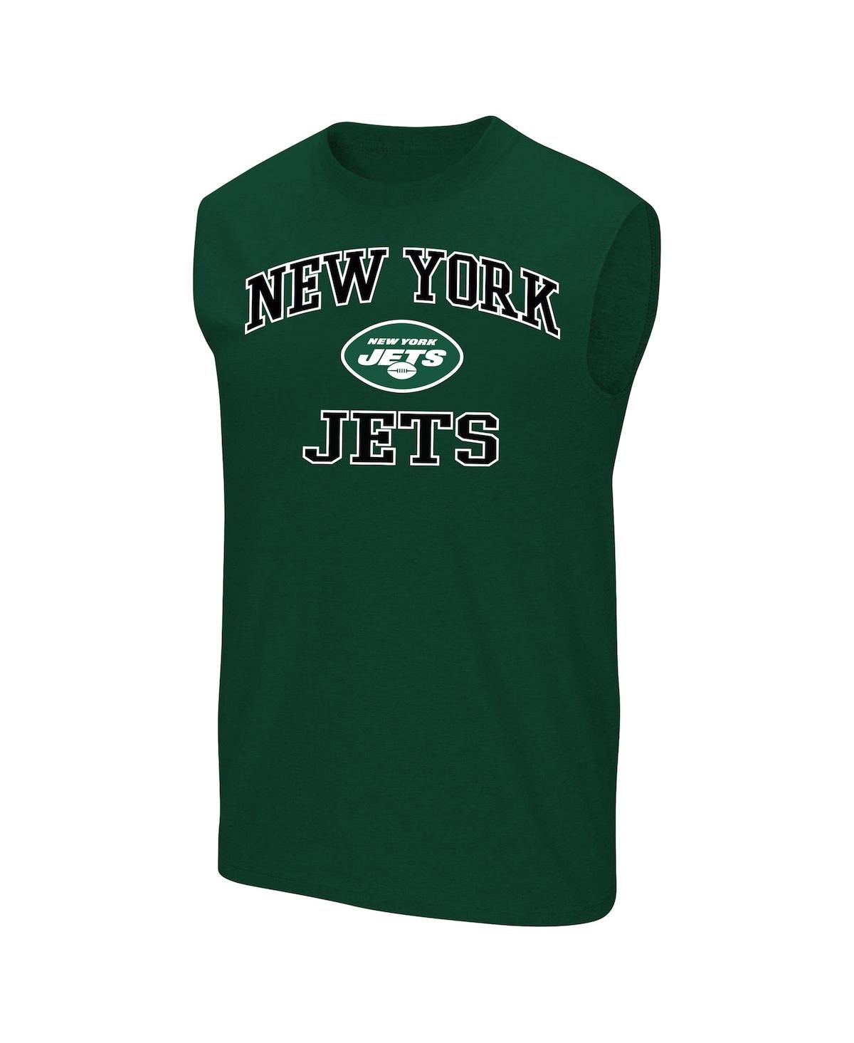 Fanatics Men's Aaron Rodgers Green New York Jets Big Tall Muscle Tank Top In Green