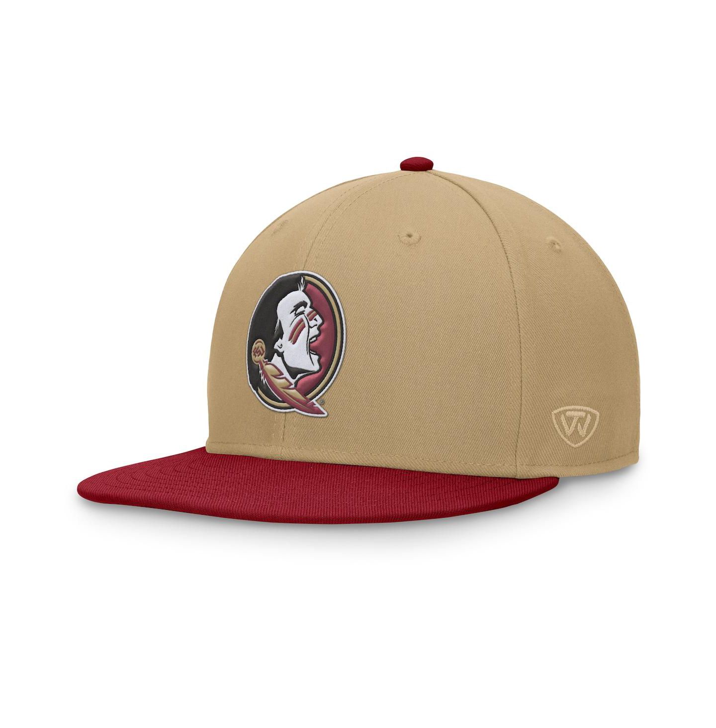 Мужская кепка Top of the World Gold/Garnet Florida State Seminoles Rally Two-Tone Fitted Hat — фото 1
