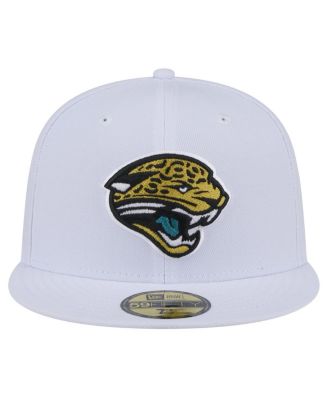 Men's White Jacksonville Jaguars Throwback Logo Omaha 59FIFTY Fitted Hat
