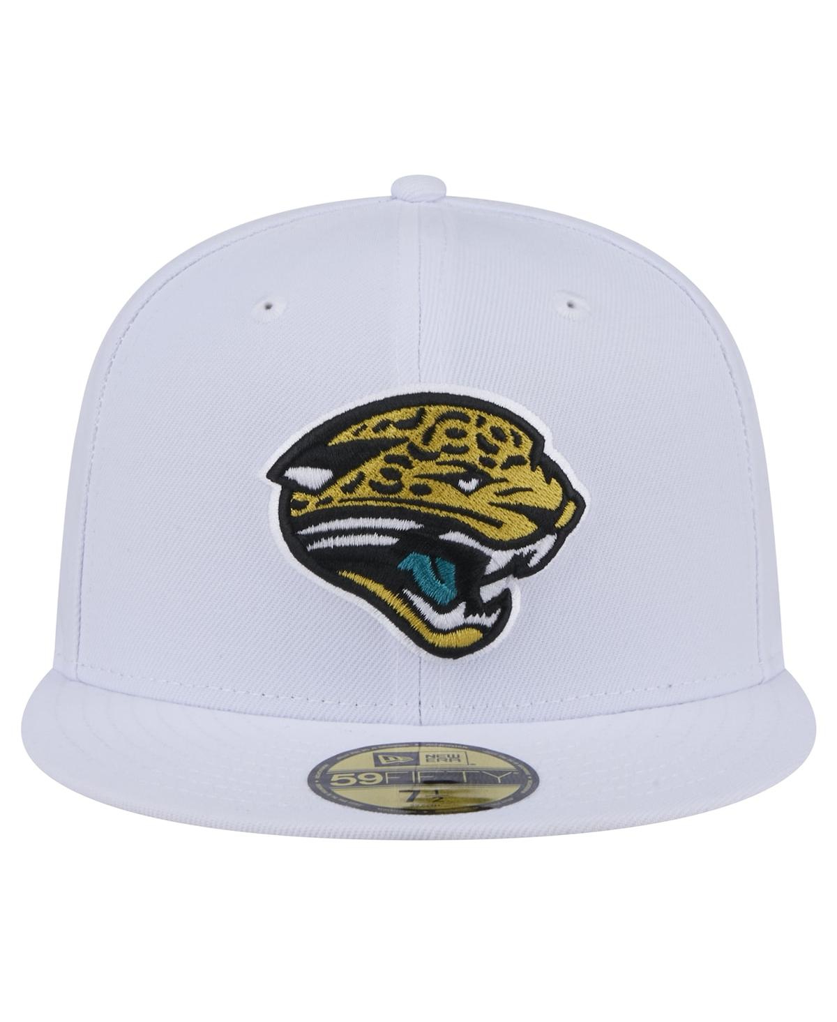 New Era Men'sJacksonville Jaguars Throwback Logo Omaha 59FIFTY Fitted Hat - White