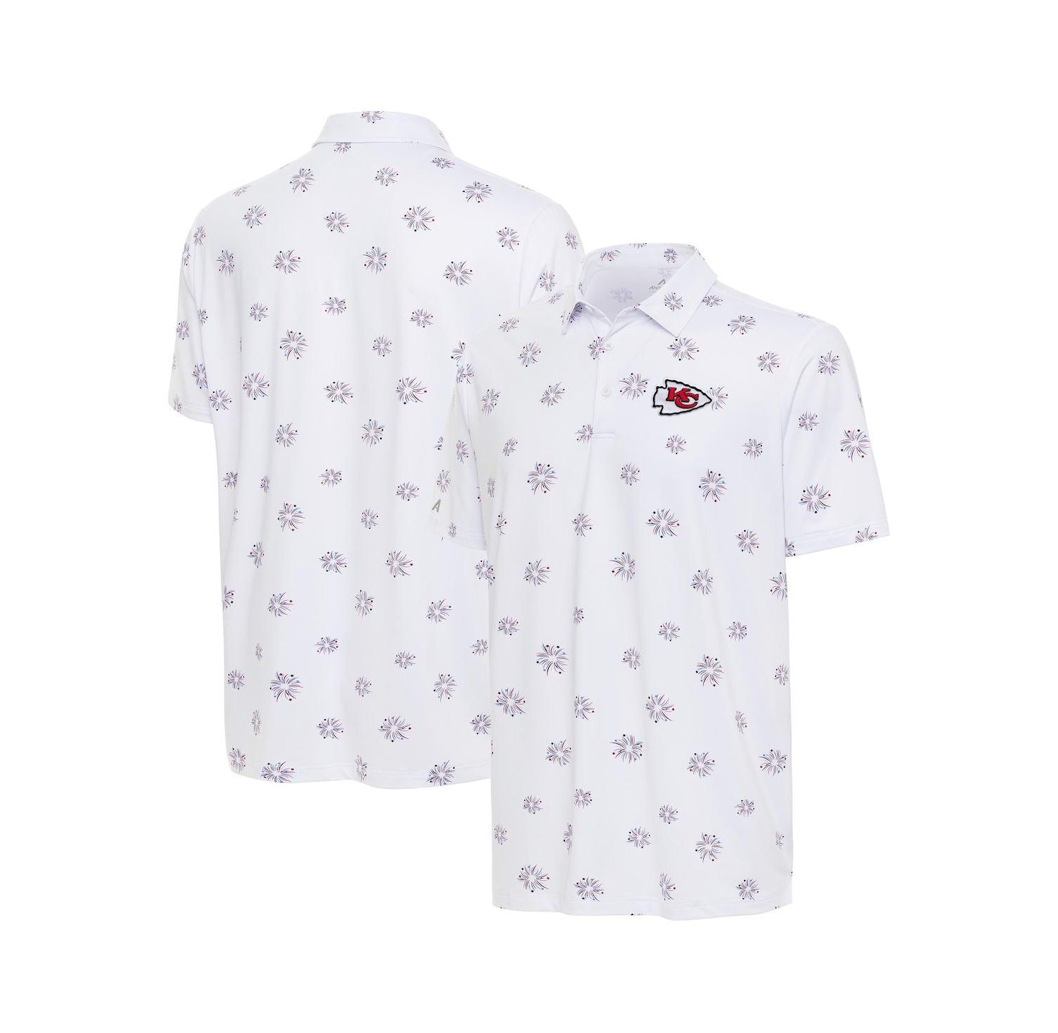 Men's White Kansas City Chiefs Fireworks Polo