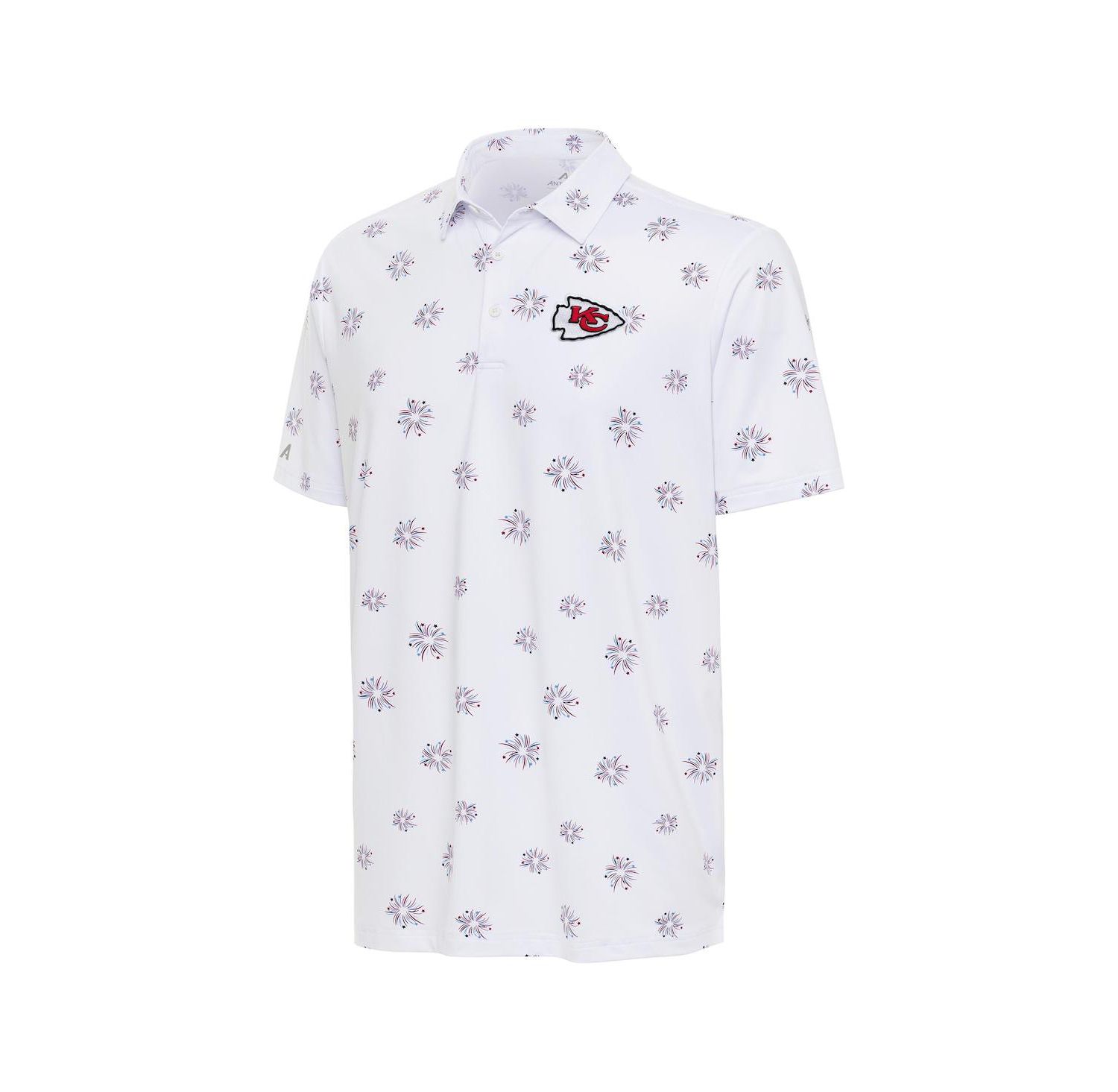 Men's White Kansas City Chiefs Fireworks Polo