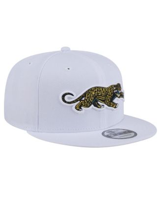 Men's White Jacksonville Jaguars Throwback Crawl Standard 9FIFTY Snapback Hat