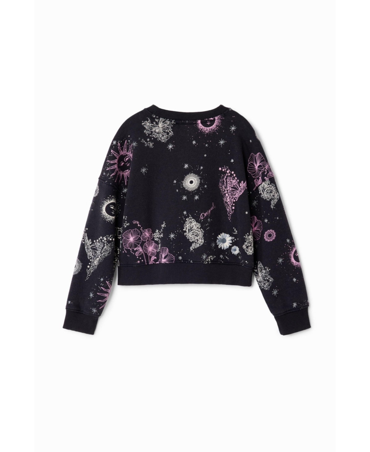 Desigual Girls Girls's Universe flowers sweatshirt