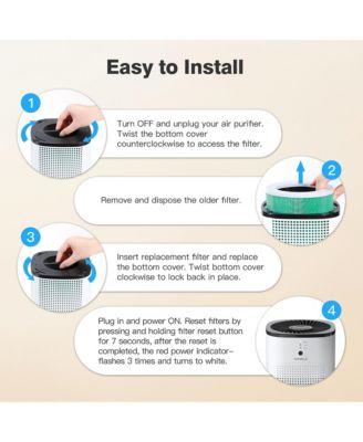 2-Pack Quiet Air Purifiers