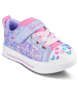Toddler Girls’ Twinkle Toes: Twinkle Sparks - Ombre Flutter Stay-Put Light-Up Casual Sneakers from Finish Line