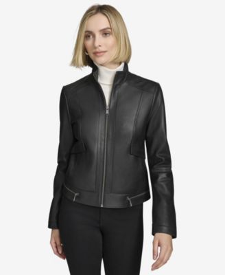 Women's Rowan Leather Racer Jacket