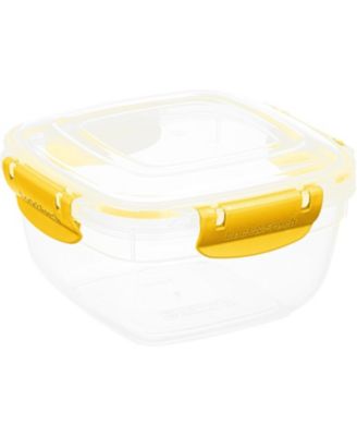 Airtight Food Storage Container with Leakproof Lid, 30 Oz, Orange