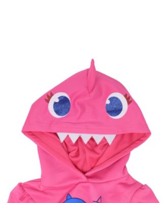 Baby Girls Mommy Shark Daddy Shark Shark Costume Short Sleeve Dress Newborn to
