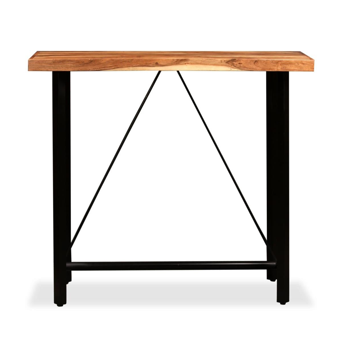 vidaXL Bar Table Solid Acacia Wood 47.2