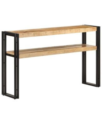 Console Table 47.2"x11.8"x29.5" Rough Mango Wood
