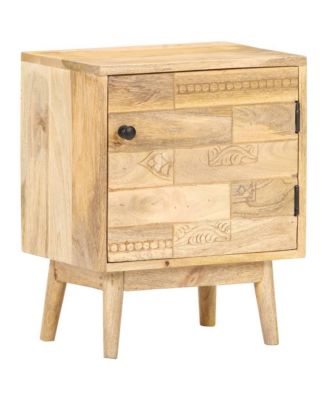 Bedside Cabinet 15.7"x11.8"x19.7" Solid Mango Wood