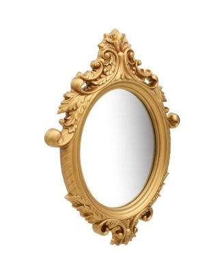 Wall Mirror Gold Polyurethane, glass, and engineered wood Medium