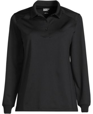 School Uniform Women's Long Sleeve Rapid Dry Polo Shirt