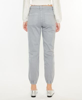 Women's High Rise Denim Jogger Pants