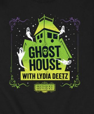 AIRWAVES Hybrid Apparel Men's Beetlejuice Ghost House Crew Fleece