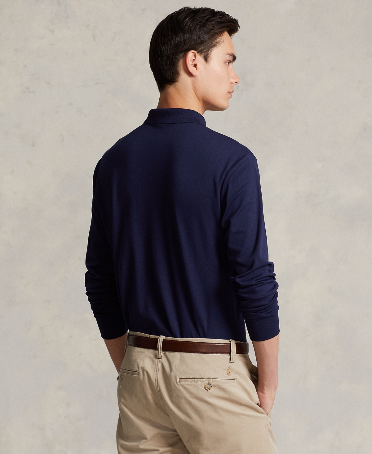 Polo Ralph Lauren Classic Fit Soft Cotton Long-sleeve Polo Shirt In Green