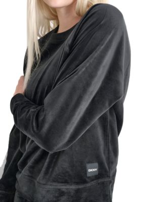 Women's Platinum Velour Crewneck Sweatshirt