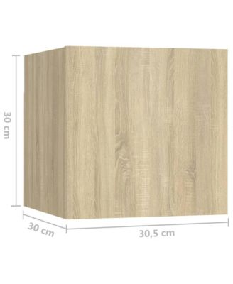 Bedside Cabinet Sonoma Oak 12"x11.8"x11.8" Engineered Wood