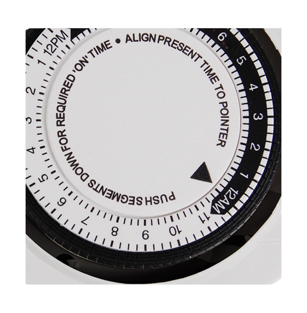 Yescom 24-hour Grounded Timer 1875W 15A For Home Grow Tent Fan Blower Aquarium Light Us