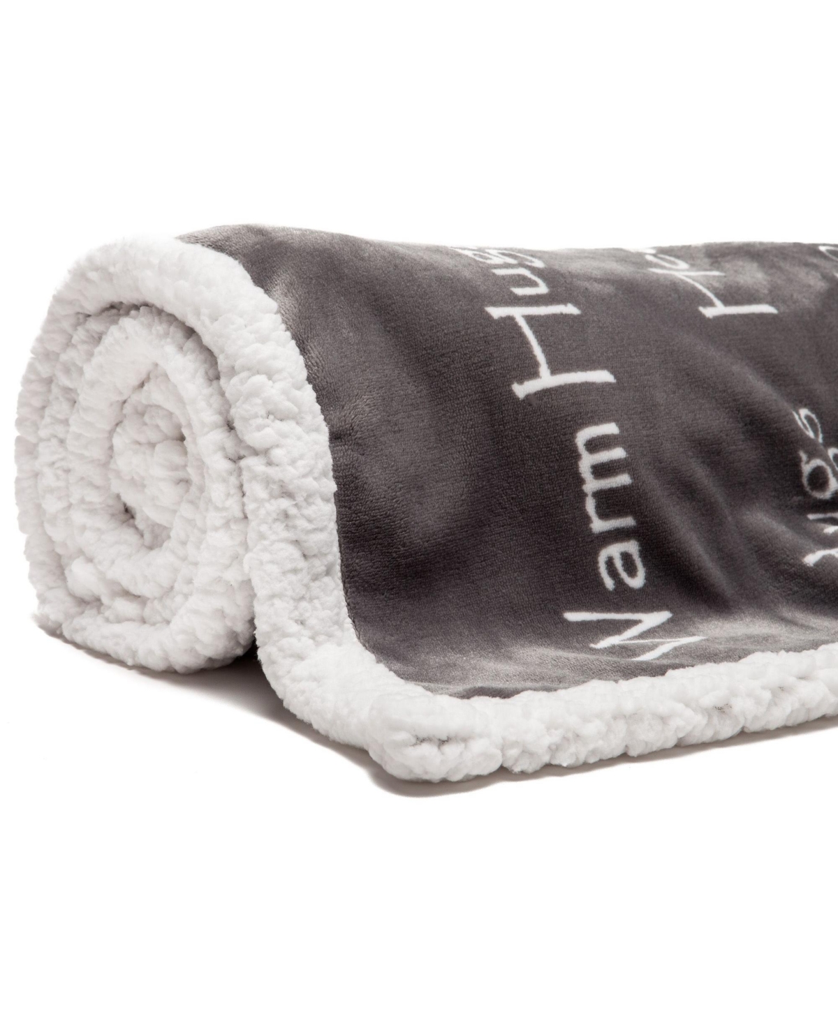 Chanasya Premium Sympathy Warm Hugs Gift Throw Blanket - for Positive Energy Love Support Comfort - Breast Cancer Chemo Get Well Purple Gift Blanket