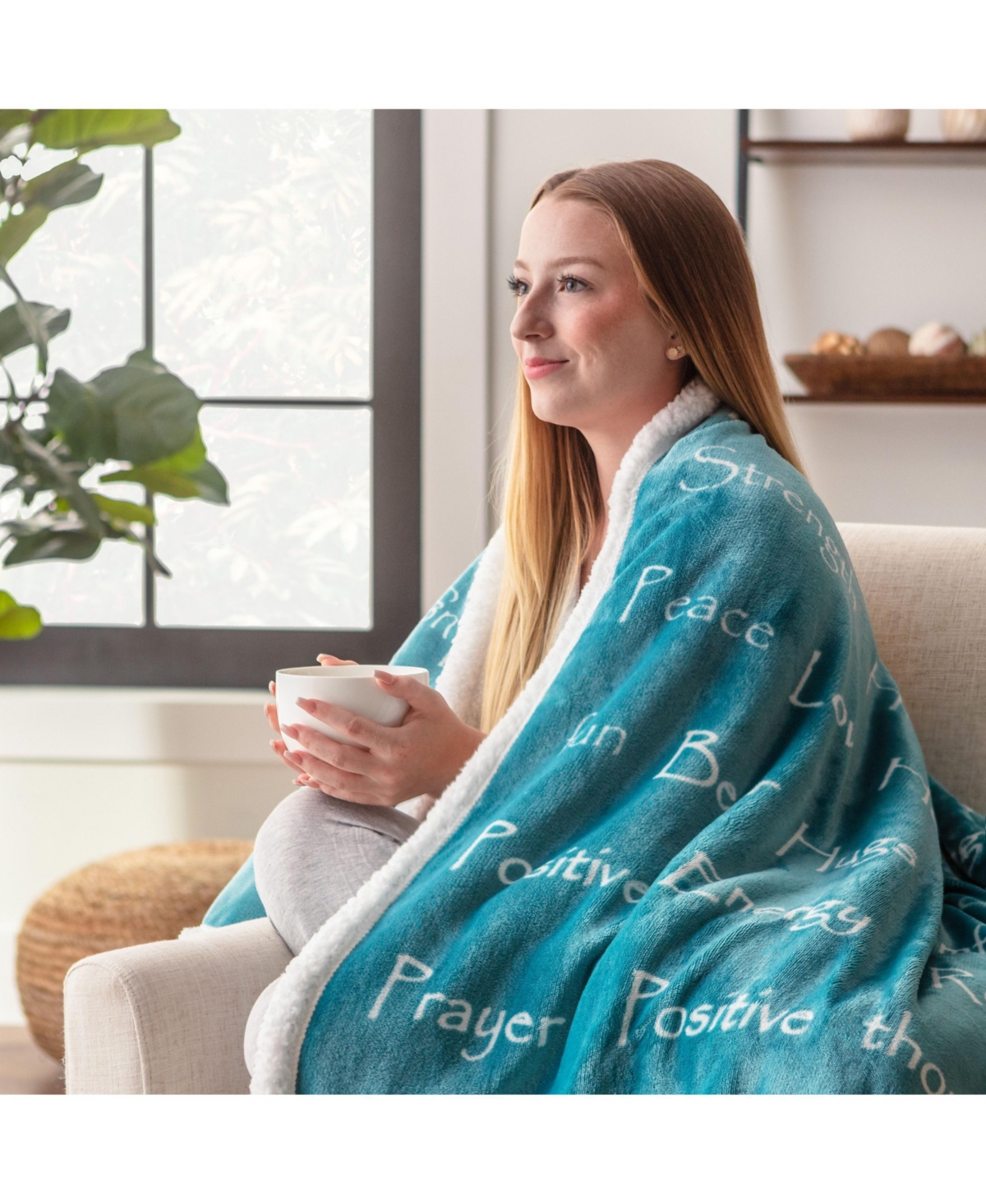 Chanasya Premium Healing Warm Hugs Caring Gift Blanket - for Positive Energy Love Support Comfort Strength - Cancer Chemo Surgery Get Well Gift - Pati