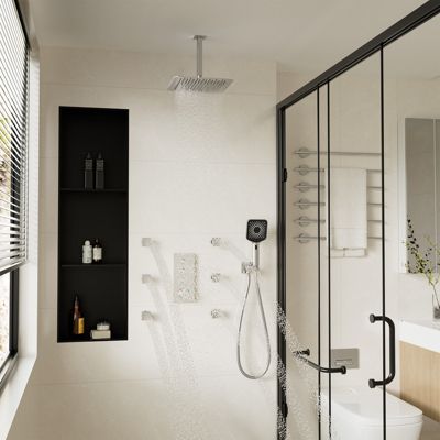3 Functions 12 Inch Ceiling Mounted Thermostatic Shower System