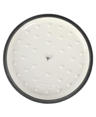 3 Qt Enamel Cast Iron Sauce Pan W/Lid - Gradient Red